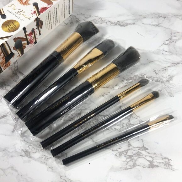 NIB Billion Dollar Beauty Pro Brush Kit + Charcoal Beauty Sponge Bundle - Picture 7 of 14